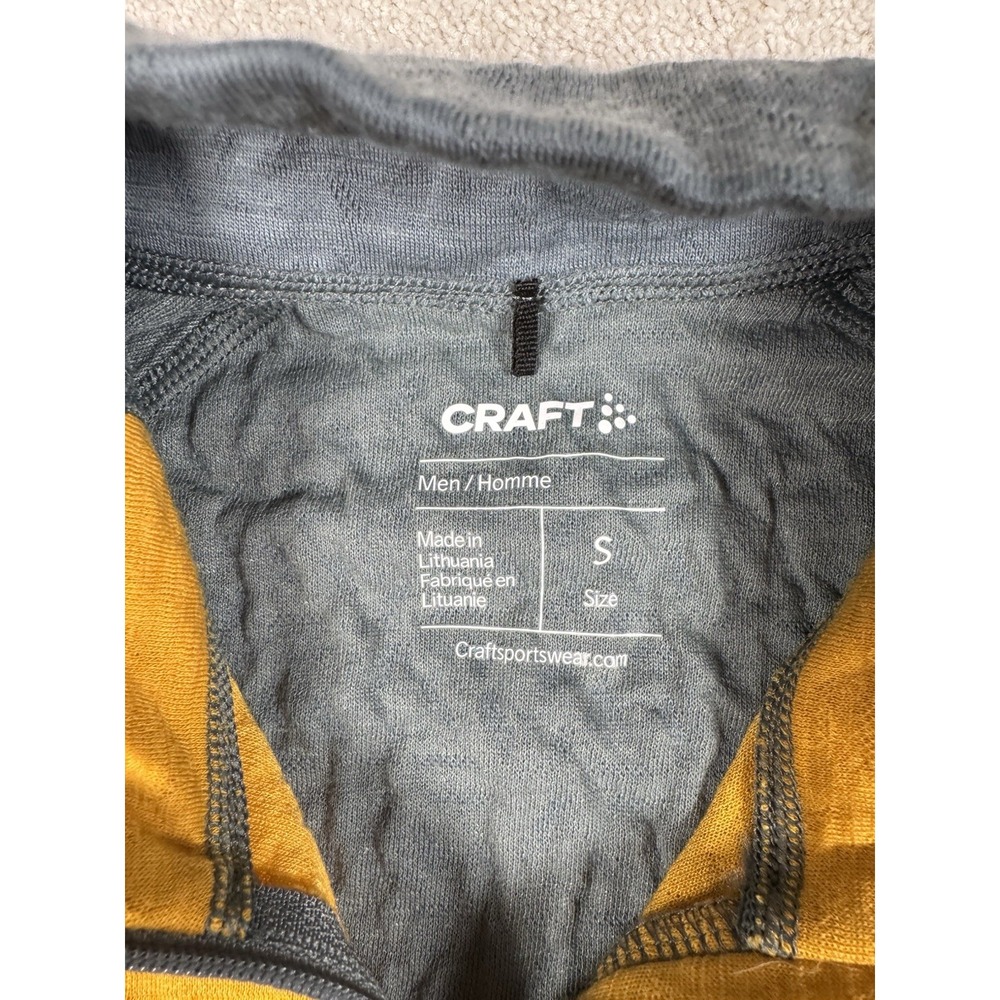 Craft Sportswear Sm. Warm Nordic Wool Comfort 1/4 zip long sleeve Pullover Thumb - Picture 4 of 12